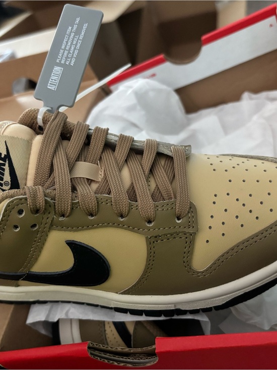 Nike Shoes - Nike Low-Top Dunks Sneaker in Tan, Olive & Black kids or women 5